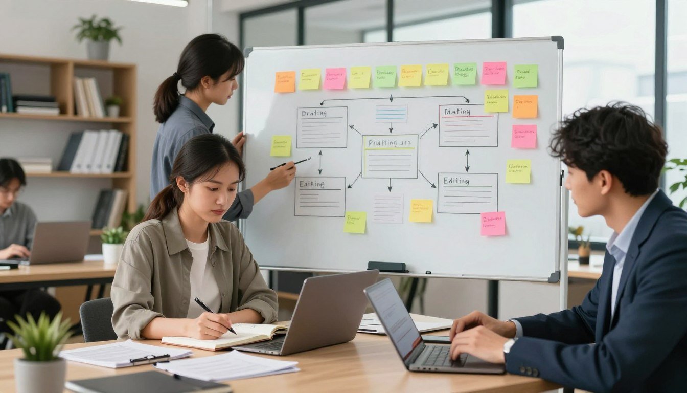 blog post creation workflow