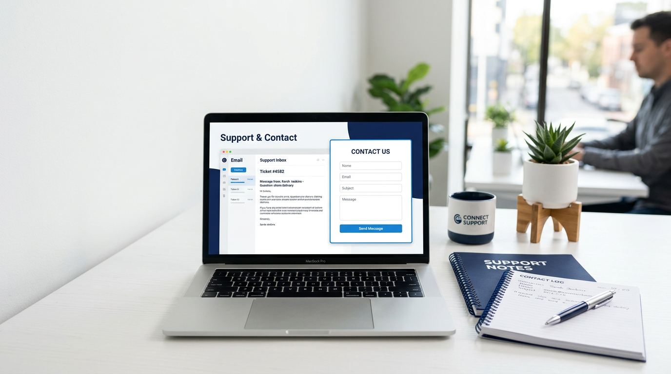 contact MakeMoneyQ website support and business inquiry workspace