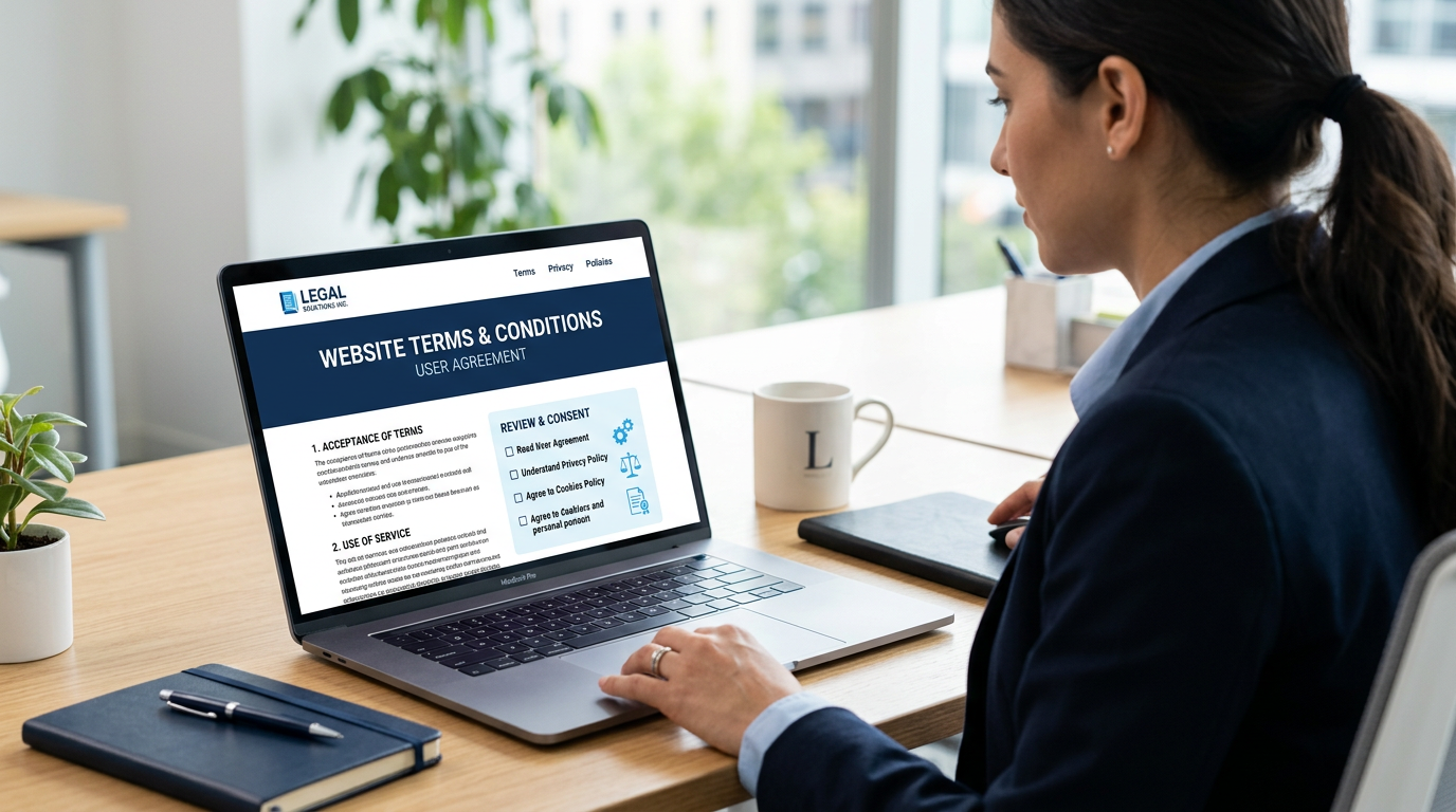 terms and conditions legal page placeholder image