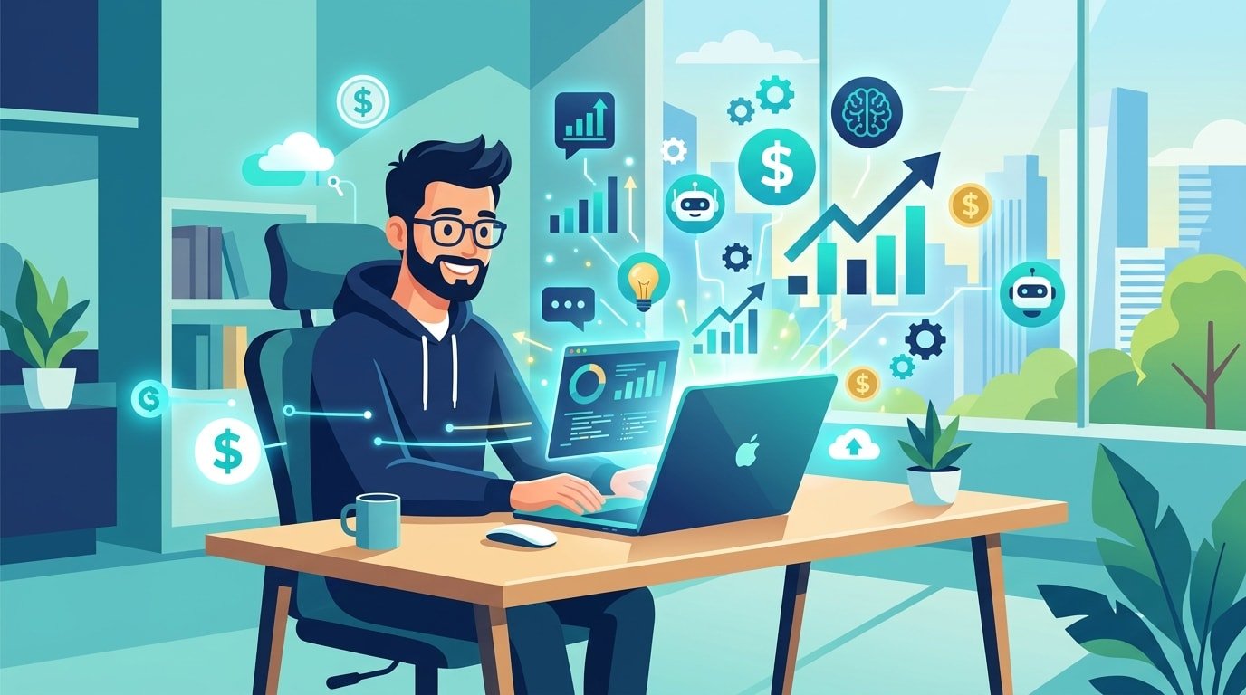 Make money with AI tools in 2026 - hero illustration
