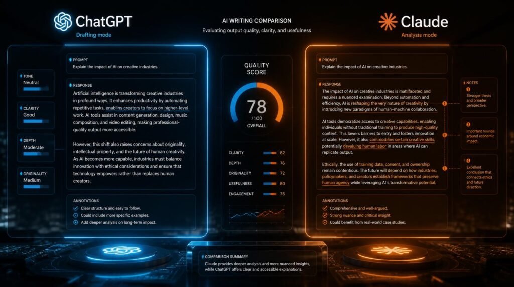 ChatGPT vs Claude vs Gemini for Bloggers